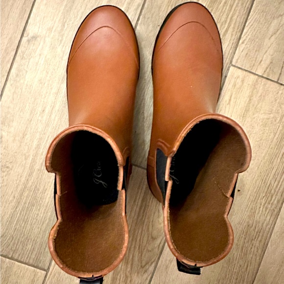 Brand new JCrew Camel Rain Boots - Size 10 - Picture 2 of 3